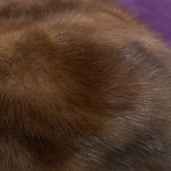 Vintage real mink fur hat, EUC - Picture 5 of 7